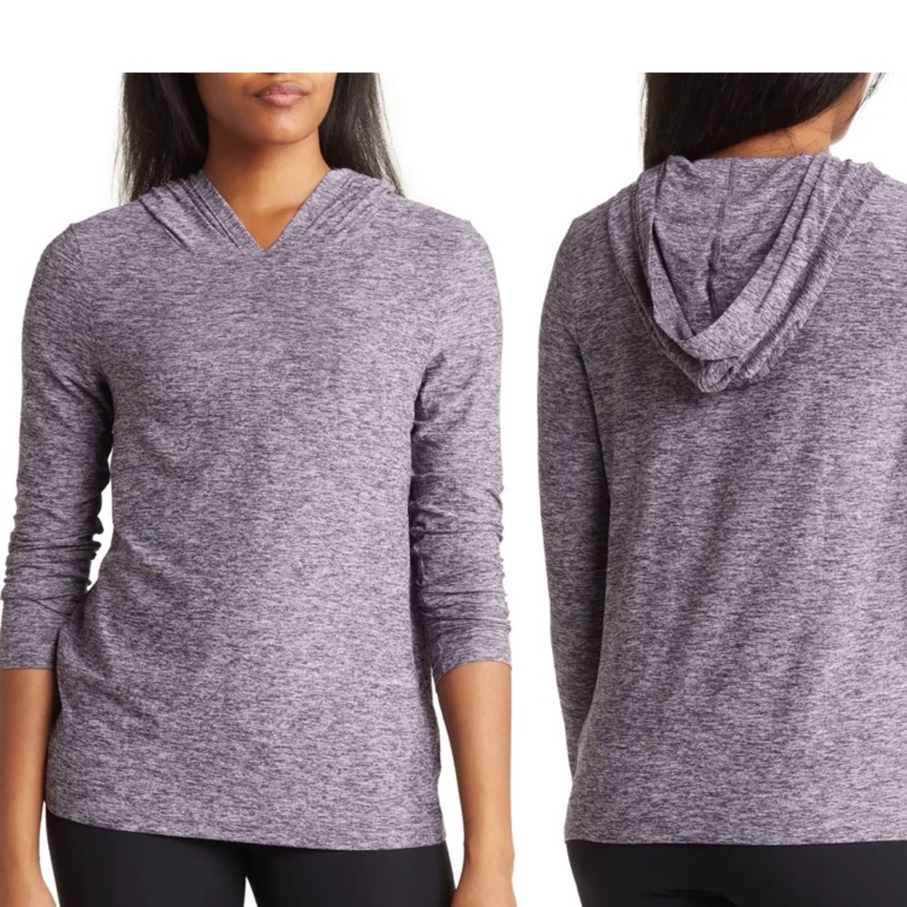 Beyond yoga set it free hoodie in purple haze size medium